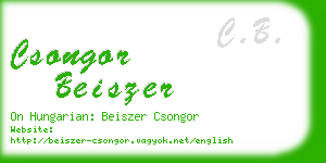 csongor beiszer business card